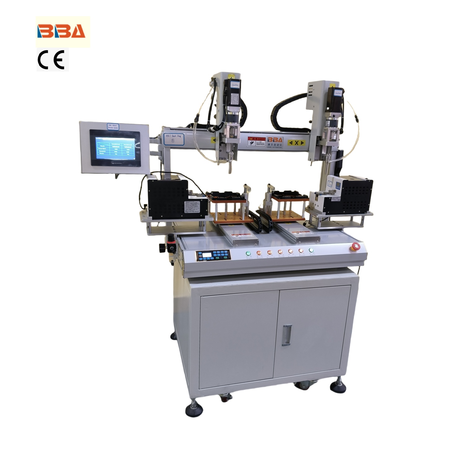 Robotic Screw Locking System for Industrial Production with Servo Motor Drive, High Precision Servo Screwdriver System for PCB Assembly with Torque Feedback