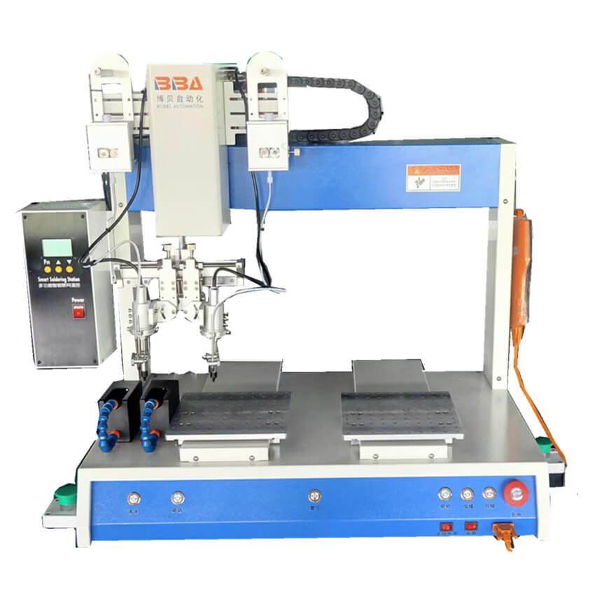 Automated welding robot equipped with wire feeding technology for stable solder application and high reliability in electronics assembly