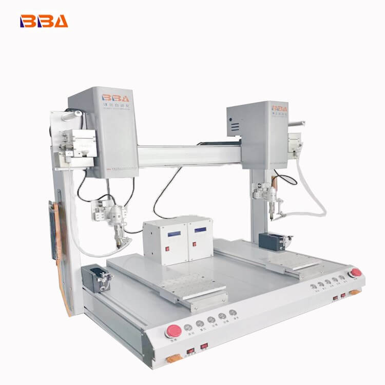 Advanced welding robot built with intelligent programming for precise soldering of electronic parts and flexible PCB manufacturing systems